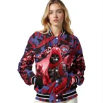 customized montreal canadiens skull horde red varsity jacket best selling