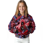 customized montreal canadiens skull horde red varsity jacket best selling