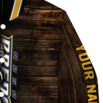 customized nashville predators flag wood brown varsity jacket best selling