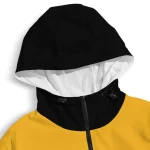 customized nashville predators flame trim gold black windbreaker jacket best selling