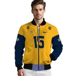 customized nashville predators team patch gold bomber jacket best selling