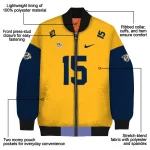 customized nashville predators team patch gold bomber jacket best selling