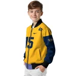 customized nashville predators team patch gold bomber jacket best selling