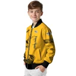 customized nashville predators tribal deer art gold bomber jacket best selling