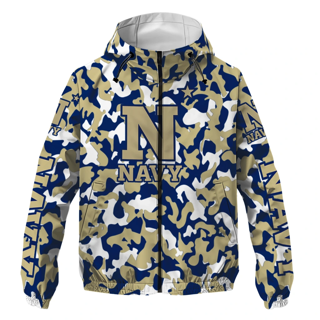 customized navy midshipmen camouflage mashup blue windbreaker jacket best selling customized navy midshipmen camouflage mashup blue windbreaker jacket best selling