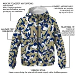 customized navy midshipmen camouflage mashup blue windbreaker jacket best selling
