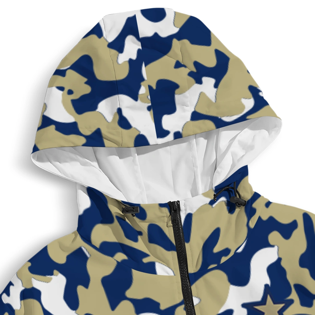 customized navy midshipmen camouflage mashup blue windbreaker jacket premium grade customized navy midshipmen camouflage mashup blue windbreaker jacket premium grade
