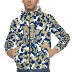 customized navy midshipmen camouflage mashup blue windbreaker jacket best selling