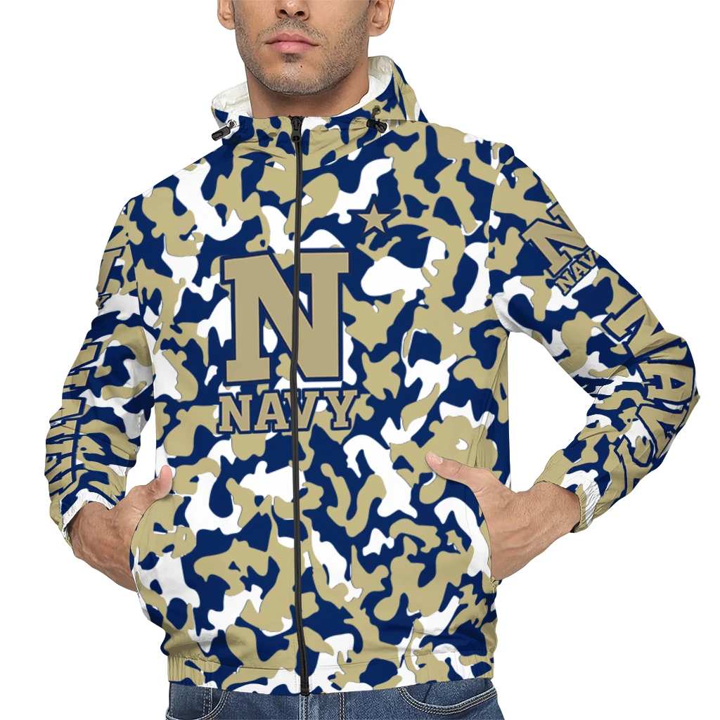 customized navy midshipmen camouflage mashup blue windbreaker jacket top rated customized navy midshipmen camouflage mashup blue windbreaker jacket top rated