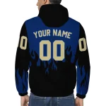 customized navy midshipmen flame trim blue black windbreaker jacket best selling