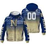 customized navy midshipmen pattern layers blue windbreaker jacket best selling