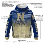 customized navy midshipmen pattern layers blue windbreaker jacket best selling