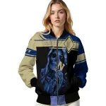 customized navy midshipmen reaper hands blue black bomber jacket best selling