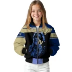 customized navy midshipmen reaper hands blue black bomber jacket best selling