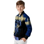 customized navy midshipmen reaper hands blue black bomber jacket best selling