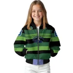 customized nevada wolf pack clover green lines green black bomber jacket best selling