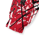 customized new jersey devils brushstroke pattern red windbreaker jacket best selling