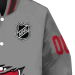 customized new jersey devils claw streak grey varsity jacket best selling