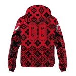 customized new jersey devils geometric blossom red windbreaker jacket best selling