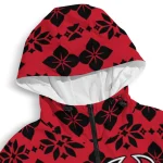 customized new jersey devils geometric blossom red windbreaker jacket best selling