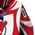 customized new jersey devils stars and stripes slashes red varsity jacket best selling