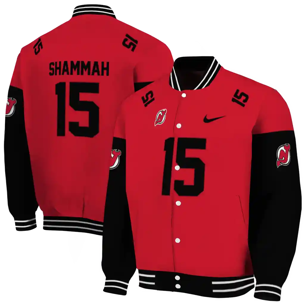 customized new jersey devils team patch red varsity jacket fashion forward customized new jersey devils team patch red varsity jacket fashion forward