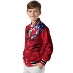 customized new jersey devils usa flag rips red varsity jacket best selling