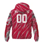 customized new mexico lobos abstract streaks red windbreaker jacket best selling
