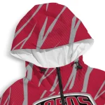 customized new mexico lobos abstract streaks red windbreaker jacket best selling