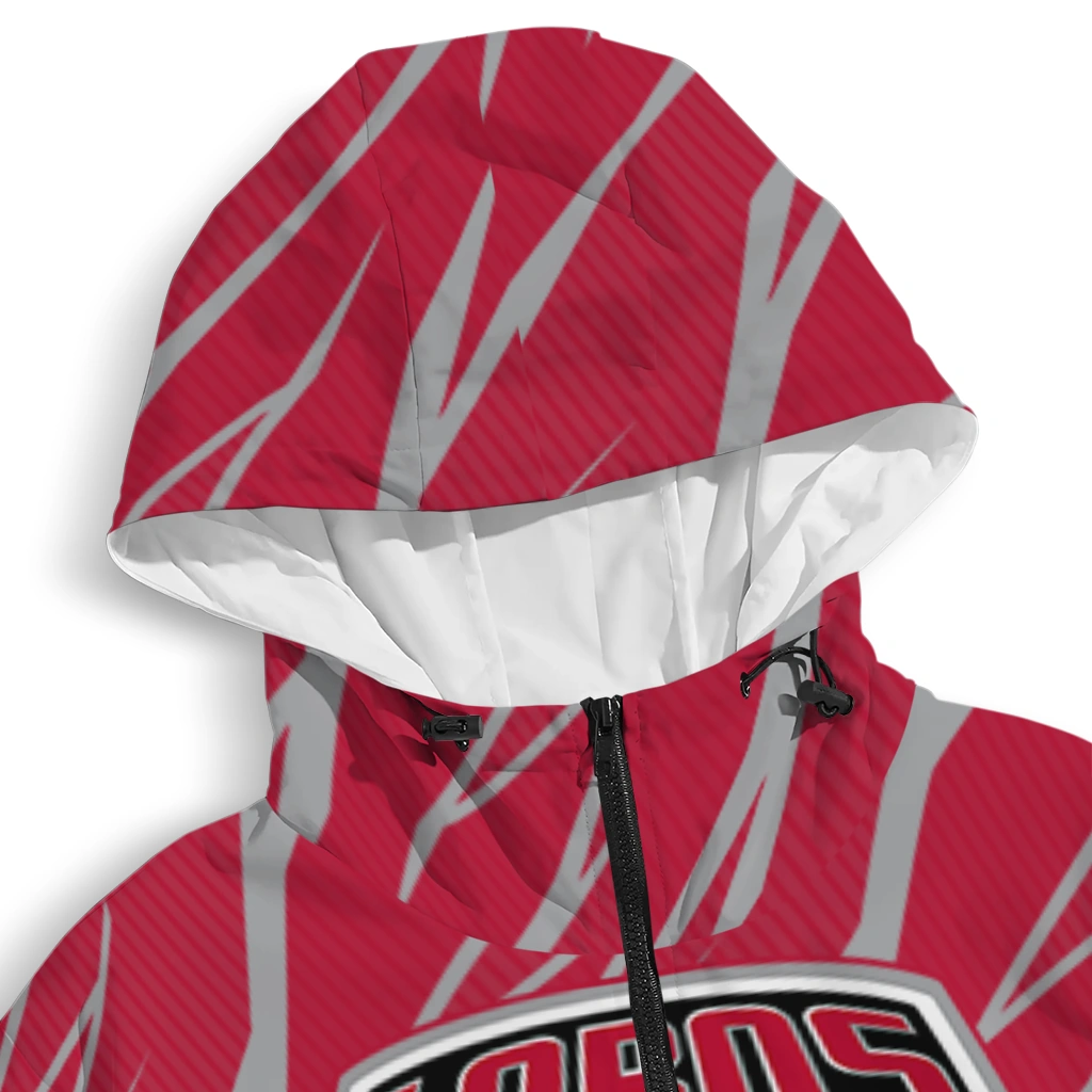 customized new mexico lobos abstract streaks red windbreaker jacket premium grade customized new mexico lobos abstract streaks red windbreaker jacket premium grade