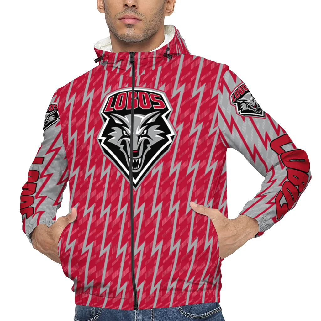 customized new mexico lobos lightning strike grid red windbreaker jacket top rated customized new mexico lobos lightning strike grid red windbreaker jacket top rated