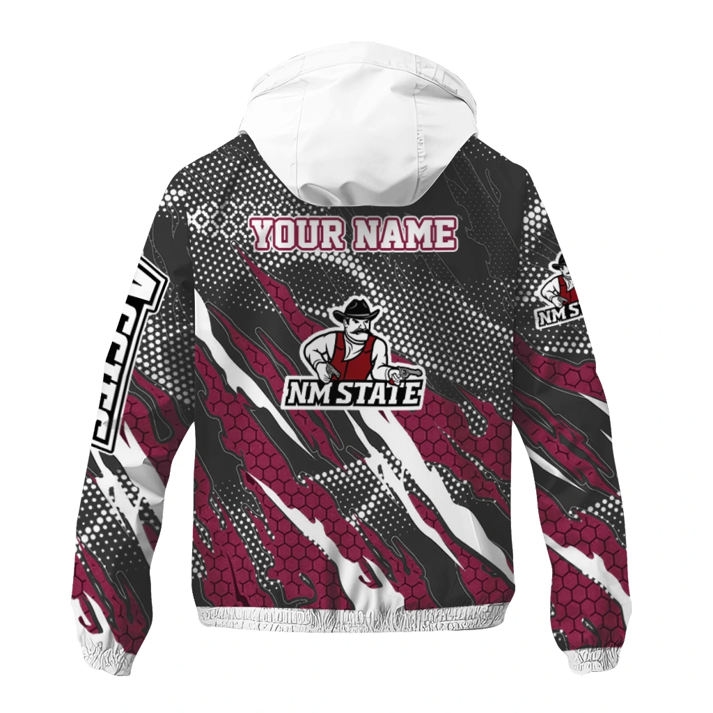 customized new mexico state aggies claw mesh crimson gray windbreaker jacket fashion forward customized new mexico state aggies claw mesh crimson gray windbreaker jacket fashion forward