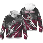 customized new mexico state aggies claw mesh crimson gray windbreaker jacket best selling