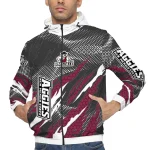 customized new mexico state aggies claw mesh crimson gray windbreaker jacket best selling