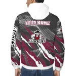 customized new mexico state aggies claw mesh crimson gray windbreaker jacket best selling