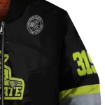 customized new mexico state aggies heartbeat accent black green bomber jacket best selling