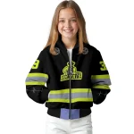 customized new mexico state aggies heartbeat accent black green bomber jacket best selling