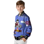 customized new mexico state aggies mario blocks blue black varsity jacket best selling
