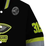 customized new orleans pelicans heartbeat accent black green varsity jacket best selling