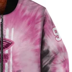 customized new orleans pelicans pink tie dye pink bomber jacket best selling