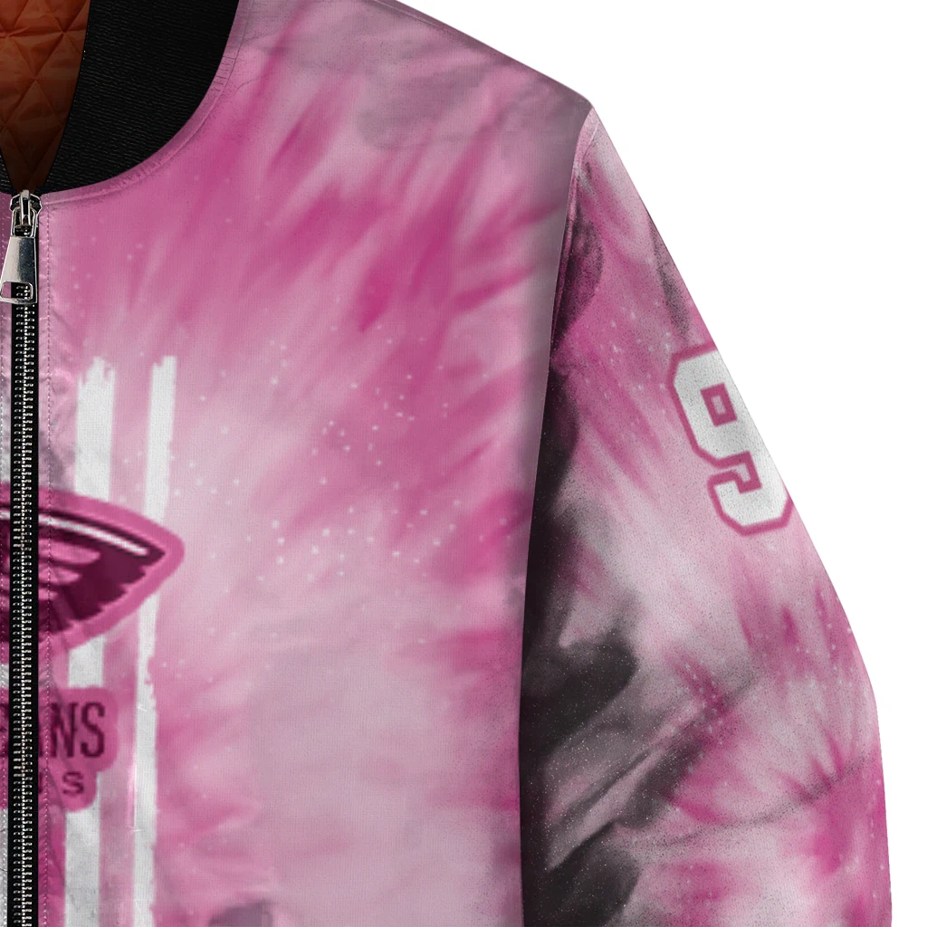 customized new orleans pelicans pink tie dye pink bomber jacket premium grade customized new orleans pelicans pink tie dye pink bomber jacket premium grade
