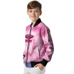 customized new orleans pelicans pink tie dye pink bomber jacket best selling