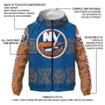customized new york islanders cat eyes blue windbreaker jacket best selling