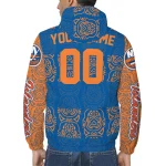 customized new york islanders cat eyes blue windbreaker jacket best selling
