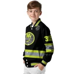 customized new york islanders heartbeat accent black green varsity jacket best selling