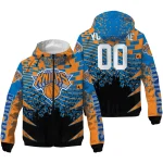 customized new york knicks brick motion blue black windbreaker jacket best selling