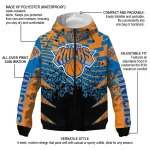 customized new york knicks brick motion blue black windbreaker jacket best selling