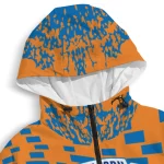 customized new york knicks brick motion blue black windbreaker jacket best selling