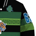 customized new york knicks clover green lines green black varsity jacket best selling