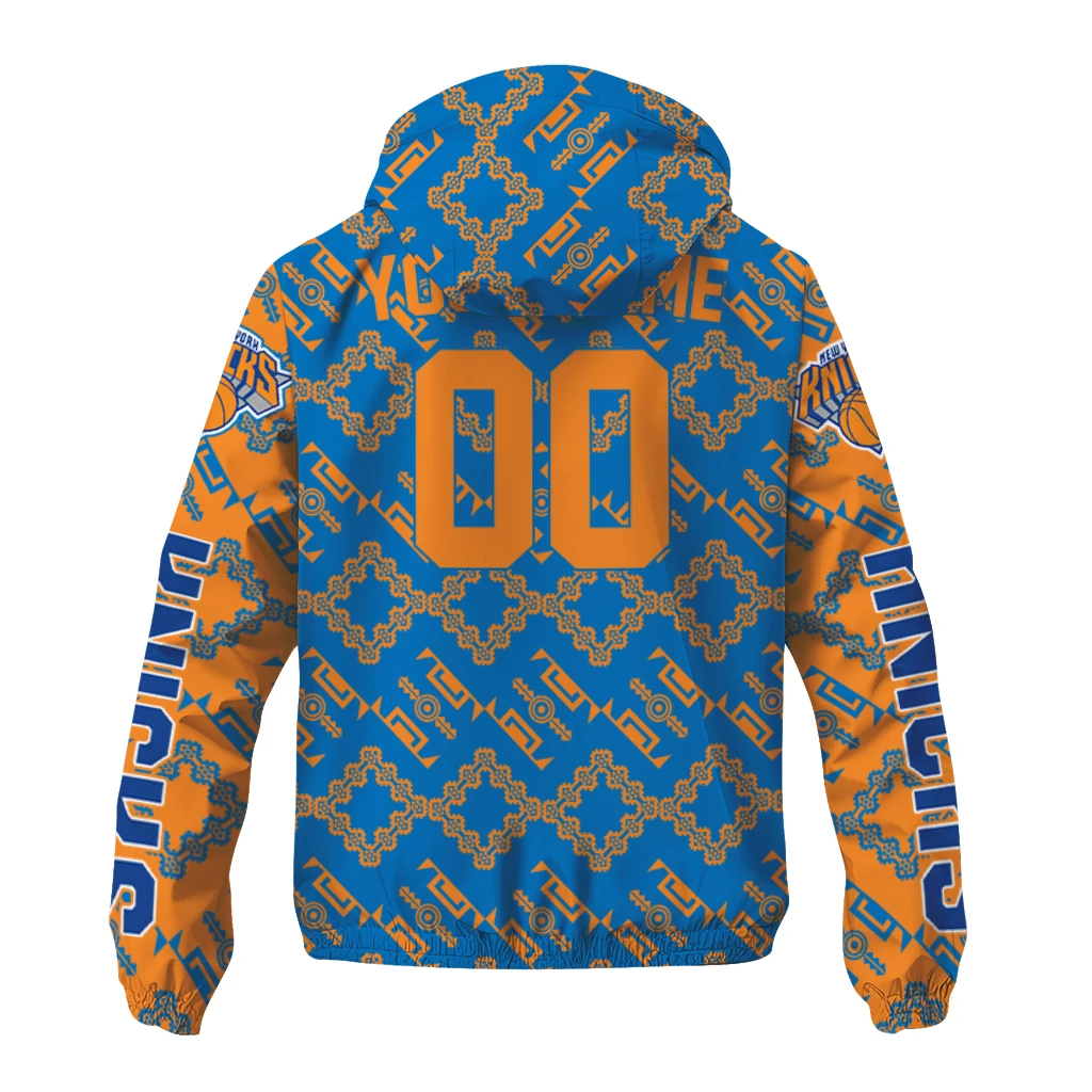 customized new york knicks trellis mesh blue windbreaker jacket fashion forward customized new york knicks trellis mesh blue windbreaker jacket fashion forward